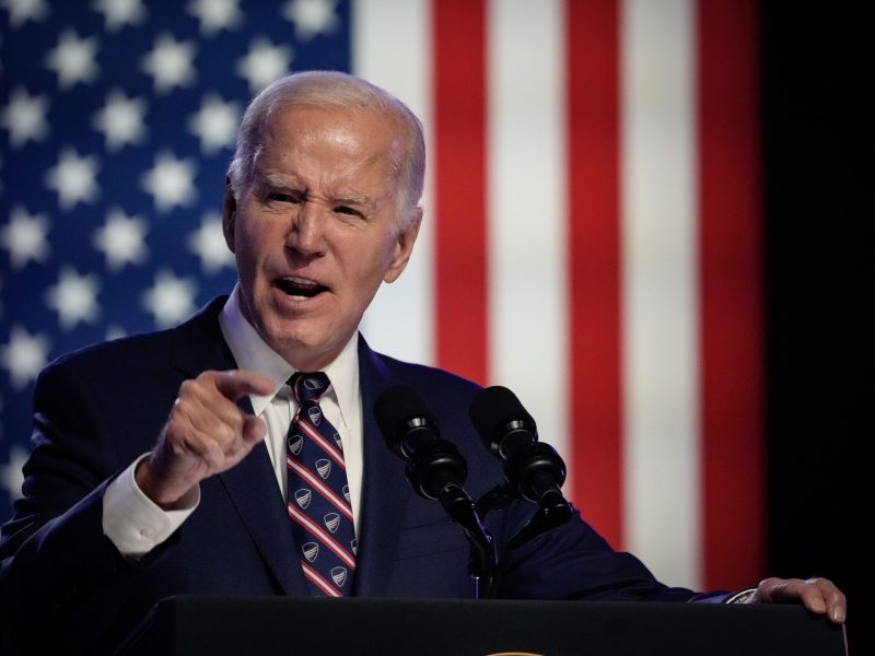 President Joe Biden speaks during a campaign event at Montgomery County Community College January 5, 2024 in Blue Bell, Pennsylvania.Photo by Drew Angerer/Getty Images