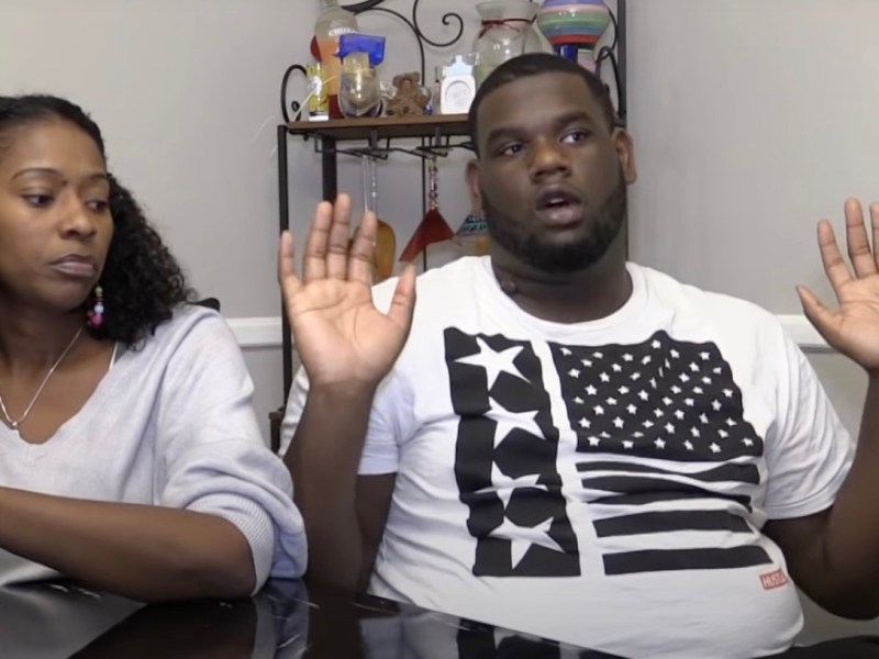 Jawone Nicholson and his mother Erica Hamlett describe to TRNN his harrowing encounter with an off-duty Baltimore city police officer. Photo: Stephen Janis and Taya Graham