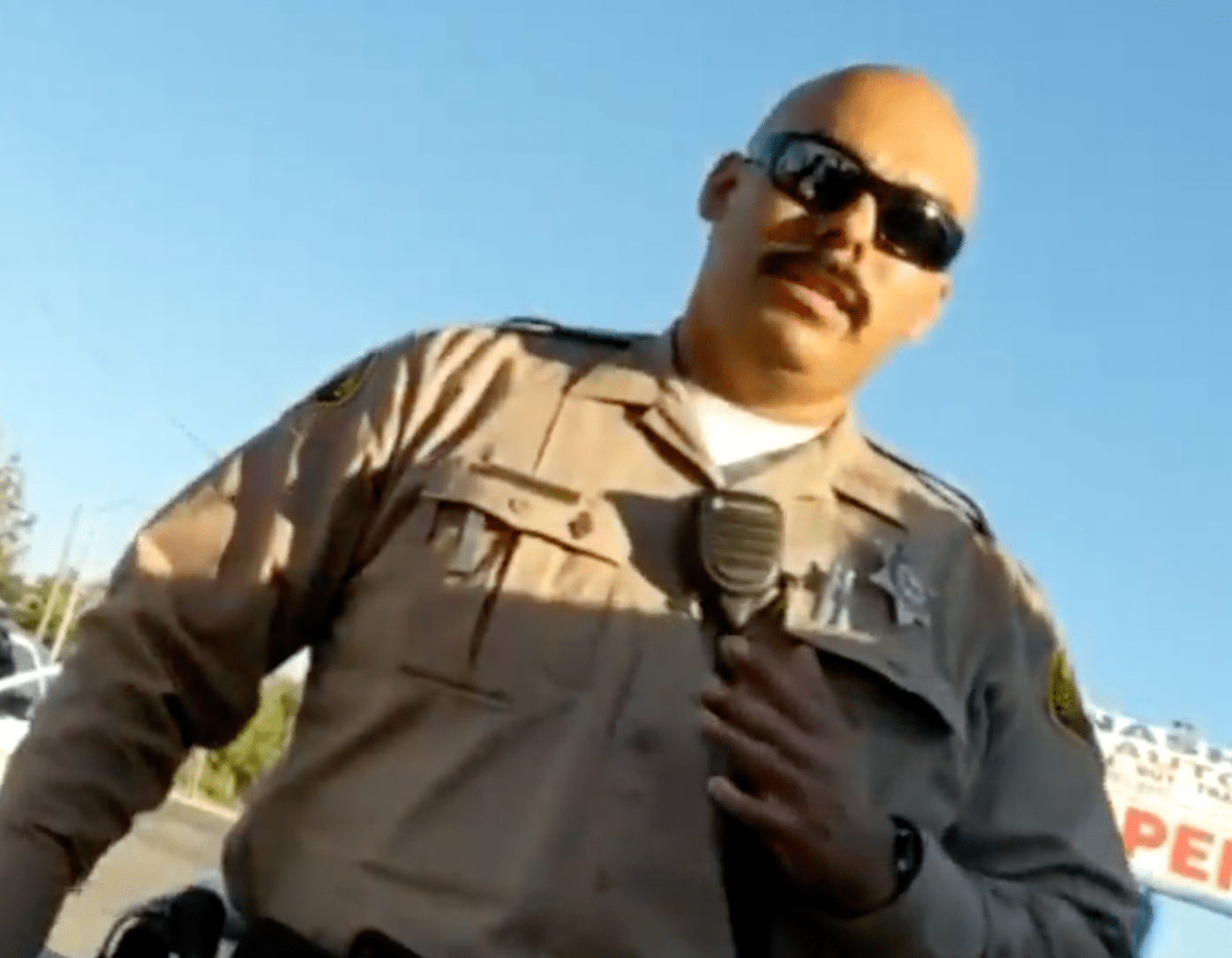 Traffic stop of Daniel Alvarez by LA County Sheriff's department. Courtesy of Daniel Alvarez